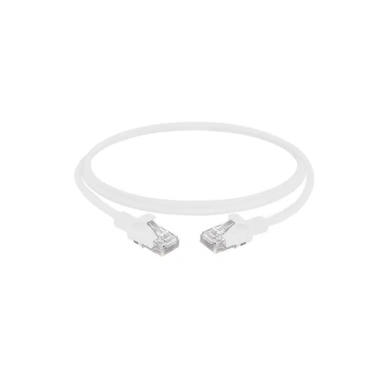 PATCH CORD BLINDADO CAT6A 32 AWG 1M BLANCO