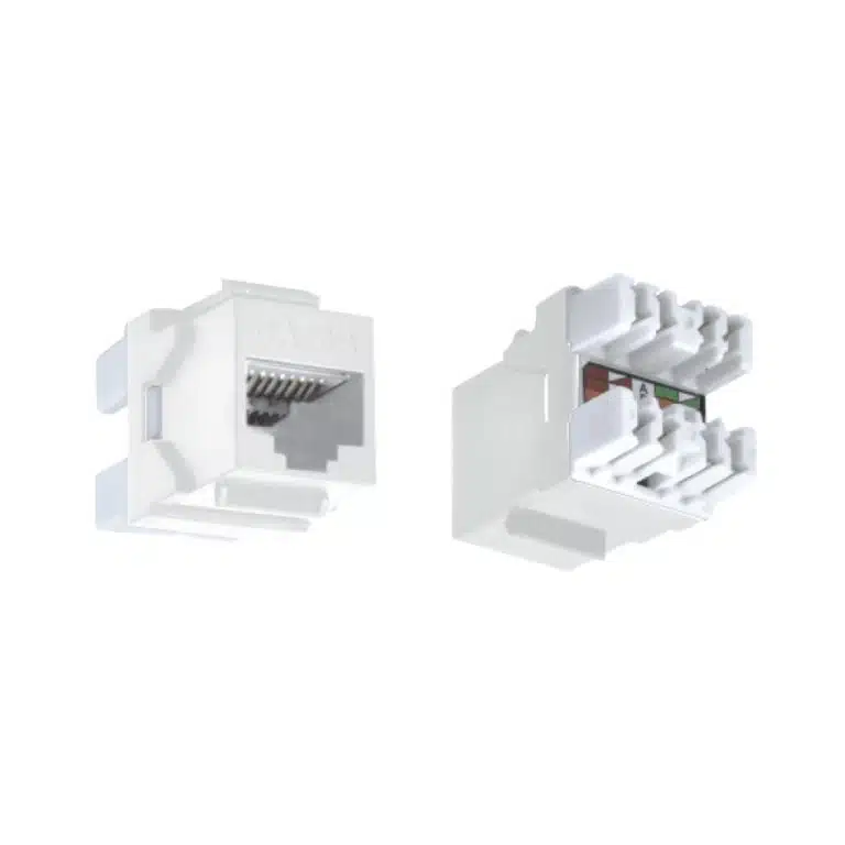 Módulo Jack RJ45 CAT6 Keystone Blanco