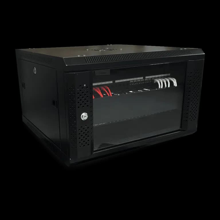 BASTIDOR 45U (2.10MT) FIERRO COLOR NEGRO