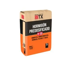 Hormigón predosificado 25 kg H30 Transex.