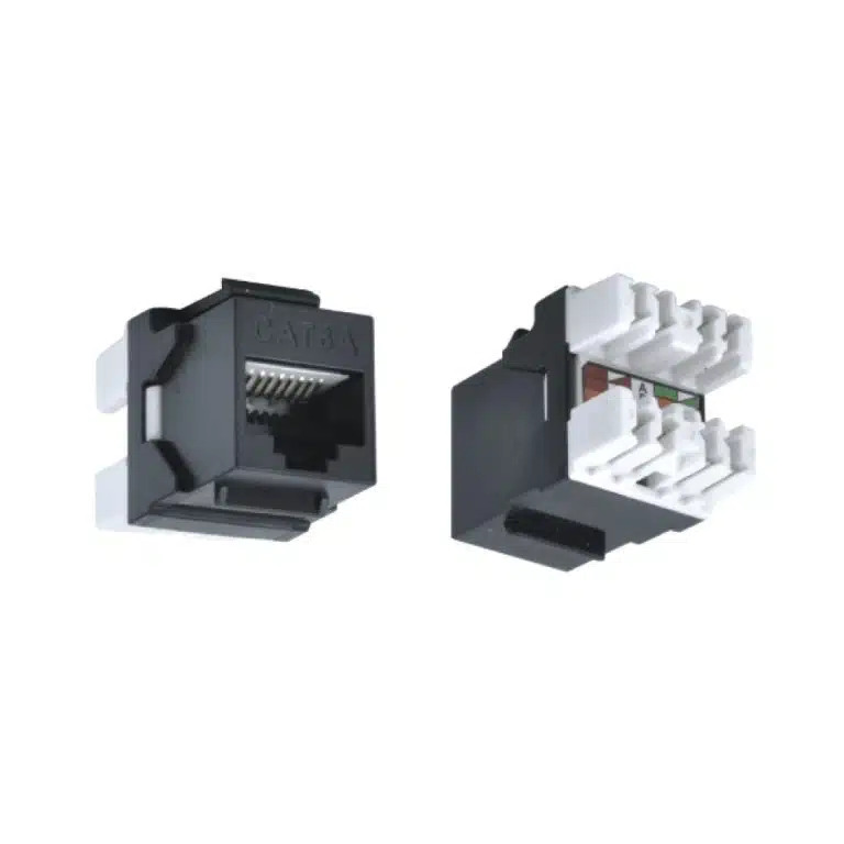 MODULO JACK RJ45 CAT6 NEGRO